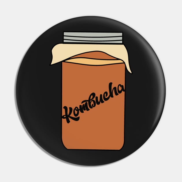 Kombucha Booch Drink Pin by charlescheshire