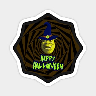 Funny Halloween Shrek Meme Magnet