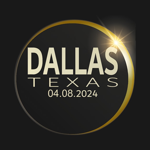 Total Solar Eclipse Dallas Texas April 8 2024 Eclipse by Diana-Arts-C