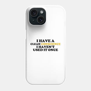 concise sentence and funny quote themed graphic design ironpalette Phone Case