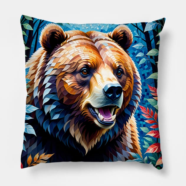 GRIZZLY HOME DECOR Pillow by vibrain