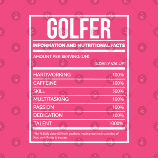 Awesome And Funny Nutrition Label Golf Golfer Golfers Golfing Saying Quote For A Birthday Or Christmas - Golfer - Phone Case