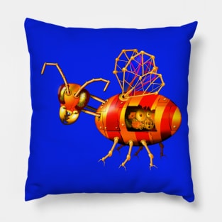 steampunk bee Pillow