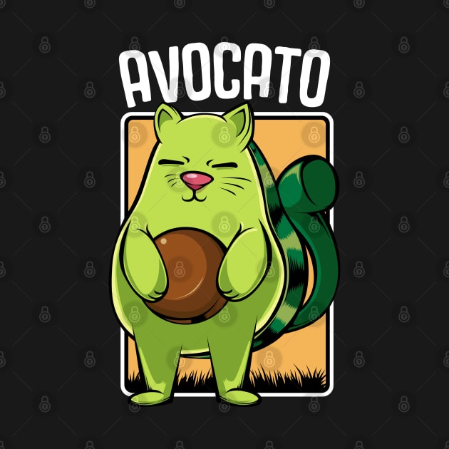Avocado - Avocato Funny Cat Pun Cute Guacamole by Lumio Gifts