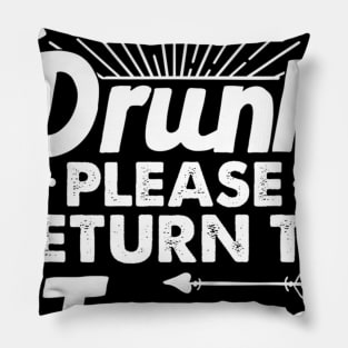 If Lost Or Drunk Please Return To JESUS Gift Name Pillow