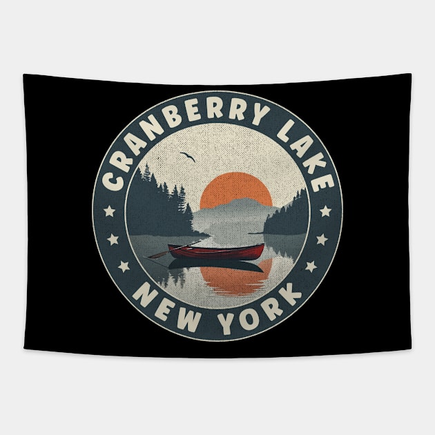 Cranberry Lake New York Sunset Tapestry by turtlestart