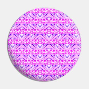 Pink and Purple Geometric Diamonds Pattern Pin