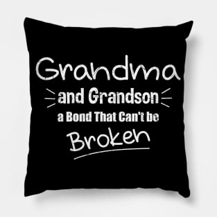 Grandma and Grandson a Bond That Can't be Broken Pillow