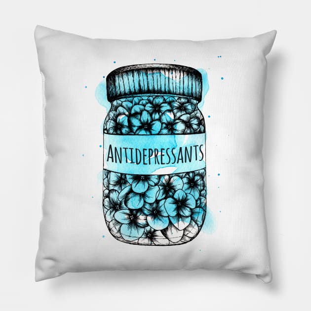 Antidepressants Pillow by Akbaly