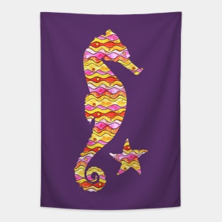 Seahorse and Starfish Tapestry