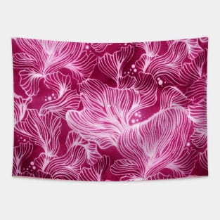 Pink Shibori Corals Tapestry