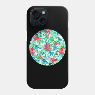 Paradise Floral - a watercolor pattern Phone Case