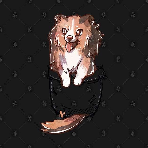 Pocket Cute Sheltie Dog by TechraPockets