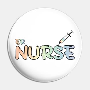 Emergency Room (ER) Nurse Rainbow Pin