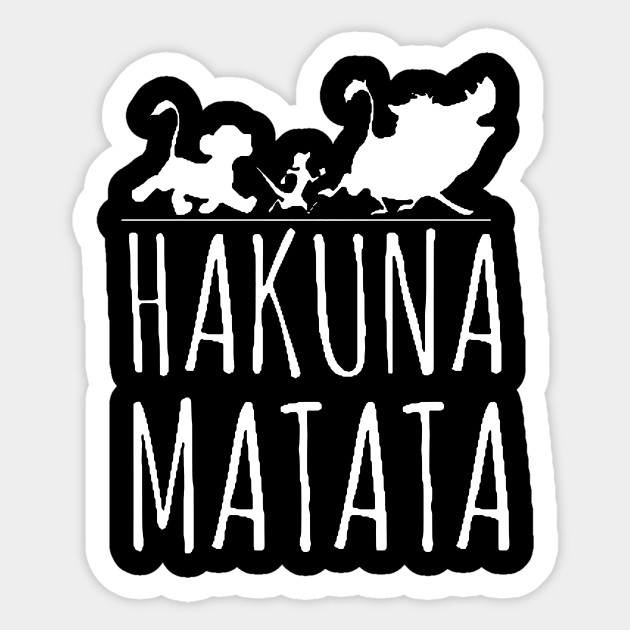 Hakuna Matata Animals Sticker Teepublic