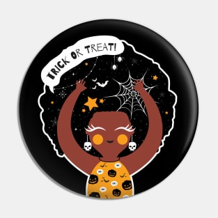 Halloween little black girl Pin