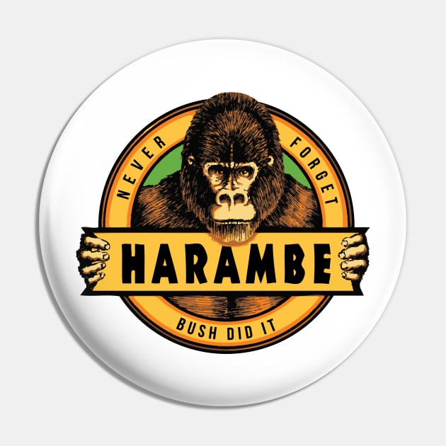 Harambe Glue Pin by Wiltify