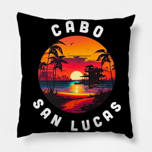 Cabo San Lucas Souvenir Mexico Family Group Trip Vacation Pillow