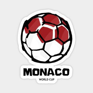 Monaco Football Country Flag Magnet