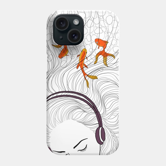 Drifting away Phone Case by Tanja Kosta