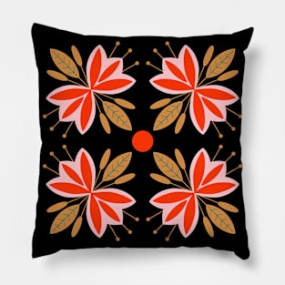 Spring flowers and leaves pattern, version 2 Pillow