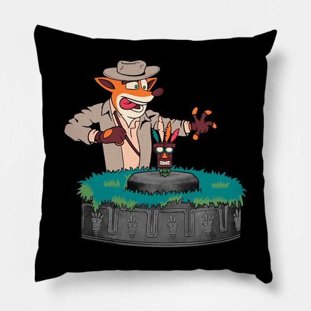 The Last Mask // Geek Gamer Mashup Classic Movie Pillow by leepianti