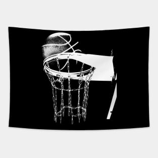 Basketball Hoop Rim Design Tapestry