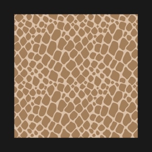 Beige Snake Skin T-Shirt