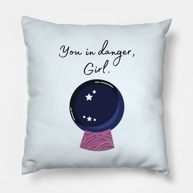 Ghost/ Danger girl Pillow by Said with wit