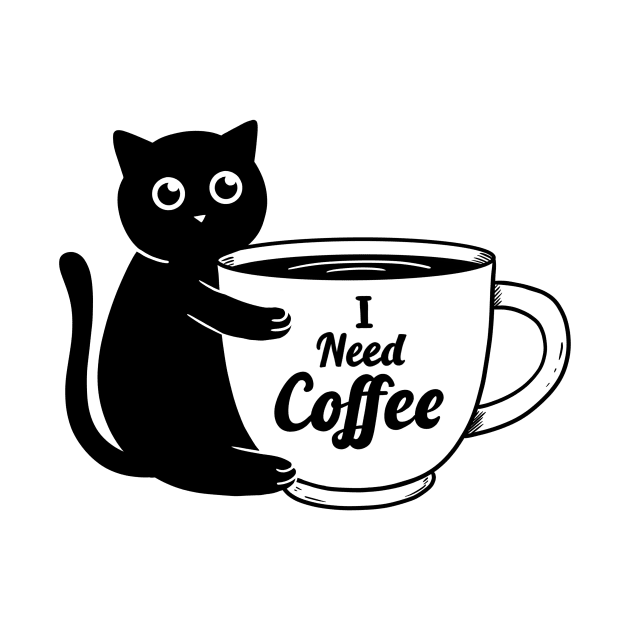 Cat I need Coffee by coffeeman