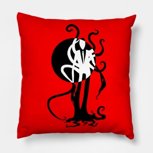 Thin Dude - Slenderman Cryptid Design - Dark Design for Light Shirts Pillow