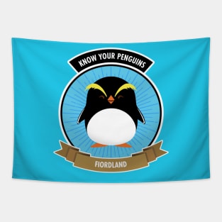 Fiordland Penguin - Know Your Penguins Tapestry