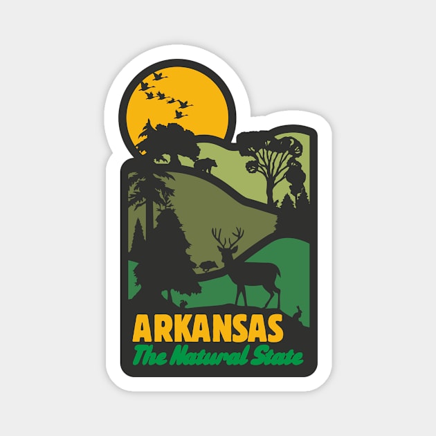 Arkansas Hills Magnet by rt-shirts