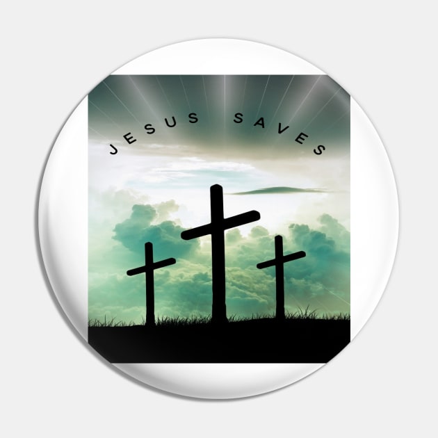 Jesus Saves Pin by GMAT