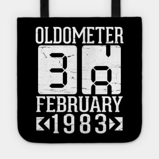 Oldometer 38 Years Born In February 1983 Happy Birthday To Me You Papa Daddy Mom Uncle Brother Son Tote