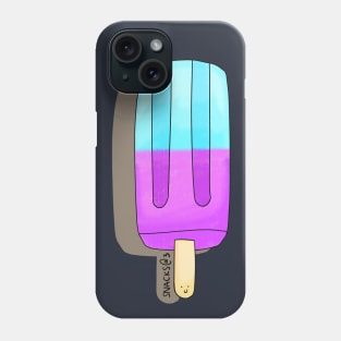 Refreshing blue and purple ice pop Phone Case