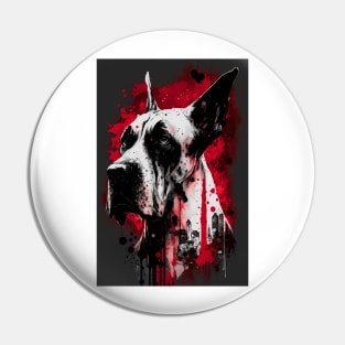 Great Dane Portrait Pin