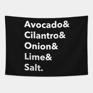 Guacamole ingredients Tapestry