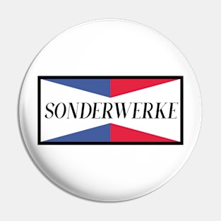 SONDERWERKE LOGO BOX TYPEFACE Pin