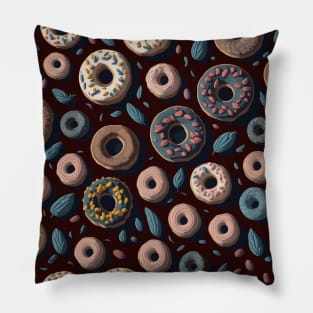 Seamless pattern with donuts Pillow