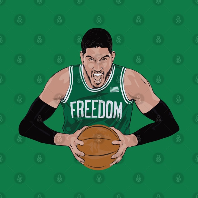 Enes Freedom USA NBA by RipleyArtShop