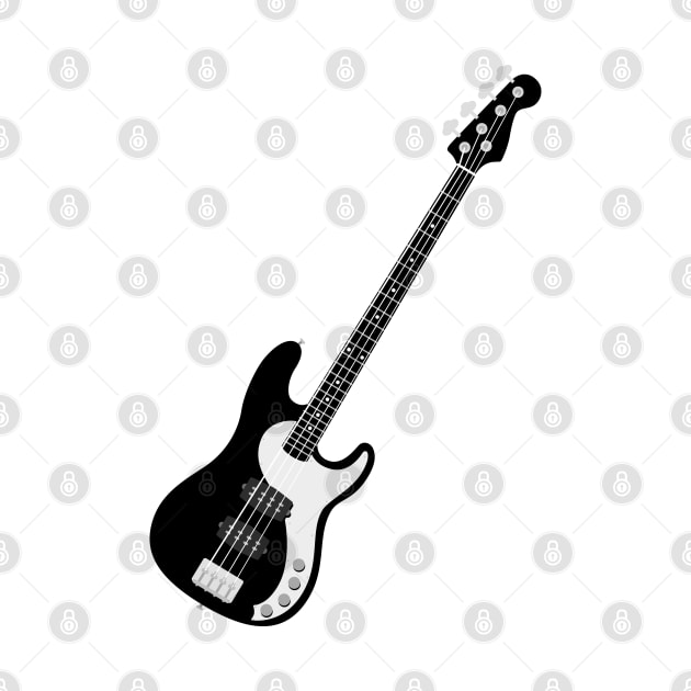 Black Bass Guitar by EverGreene