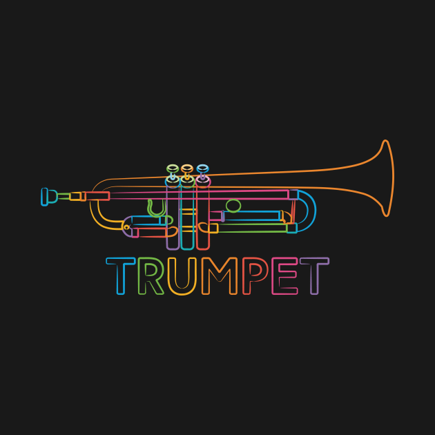Rainbow Trumpet by evisionarts