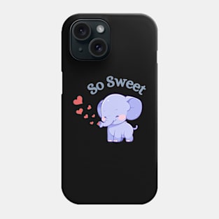 So Sweet baby elephant with hearts Phone Case