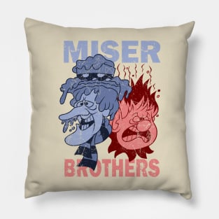 snow heat miser - miser brothers Pillow