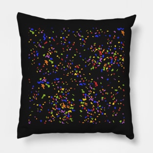 Rainbow Confetti Party Pattern Pillow