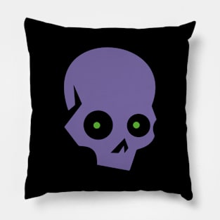 SKULL  ICON - BLACK DESIGN Pillow