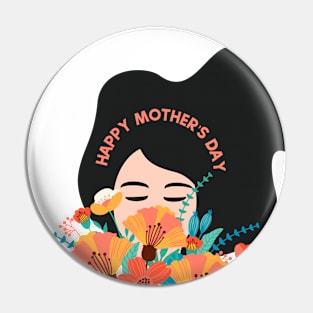 Flowers for Mom Pin