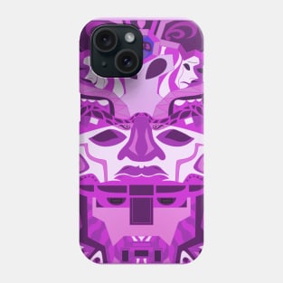 pink olmec head ecopop Phone Case