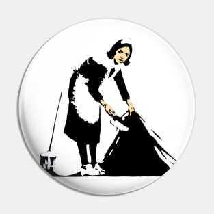 Banksy Maid Pin